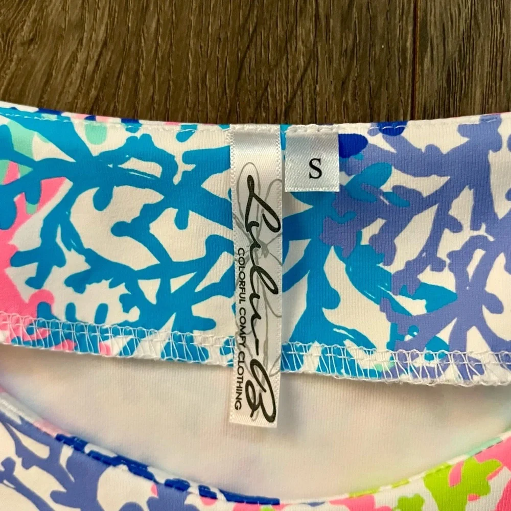 NWT Lulu B Coral Reef Print Shift Dress UPF 50 Plus Size Small new with tags​ - Picture 10 of 12